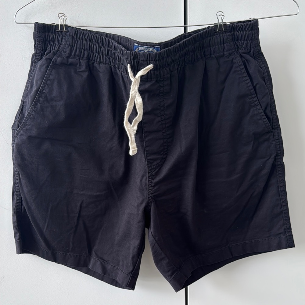 J. Crew 6” Stretch Dock Short Medium in Black Drawstring Shorts